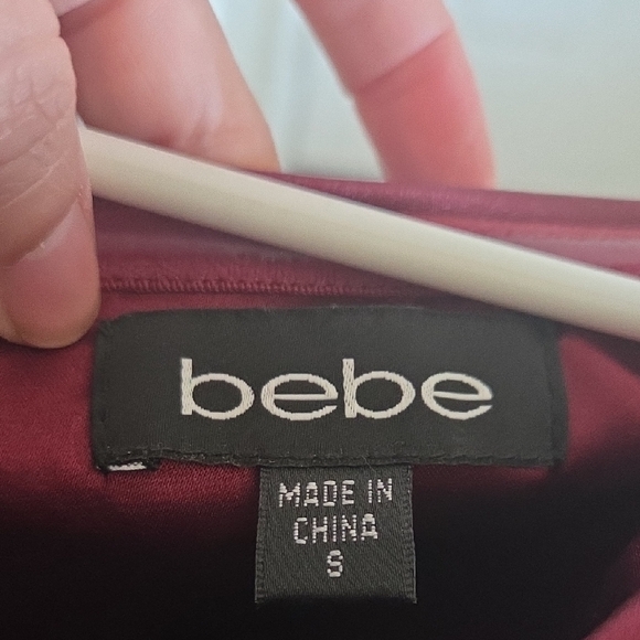 Bebe Red Strapless Bodycon Cocktail Dress - Picture 2 of 3